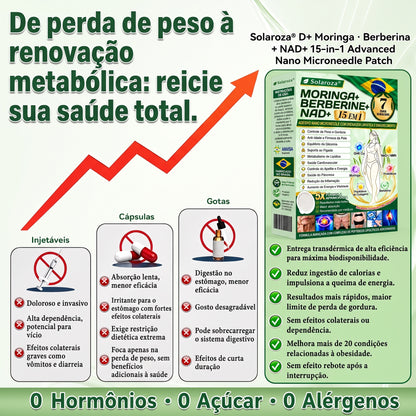 🌿Official Store | 🏆 Solaroza® Moringa & Berberine 15-IN-1 Advanced Nano Microneedle Patch (Once Daily, visible changes in 7 days) ✅ Obesity, Diabetes, Sleep Apnea, And Joint Issues