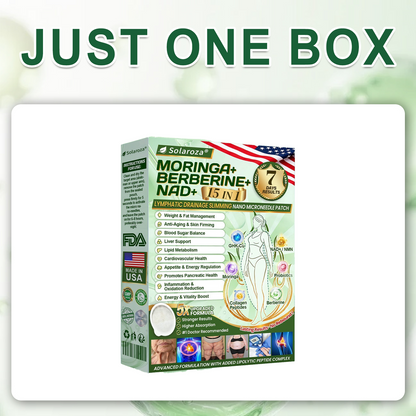 ⚡Official Store | 🍋 Solaroza® Moringa & Berberine 15-IN-1 Advanced Nano Microneedle Patch (Once Daily, visible changes in 7 days) ✅ Obesity, Diabetes, Sleep Apnea, And Joint Issues