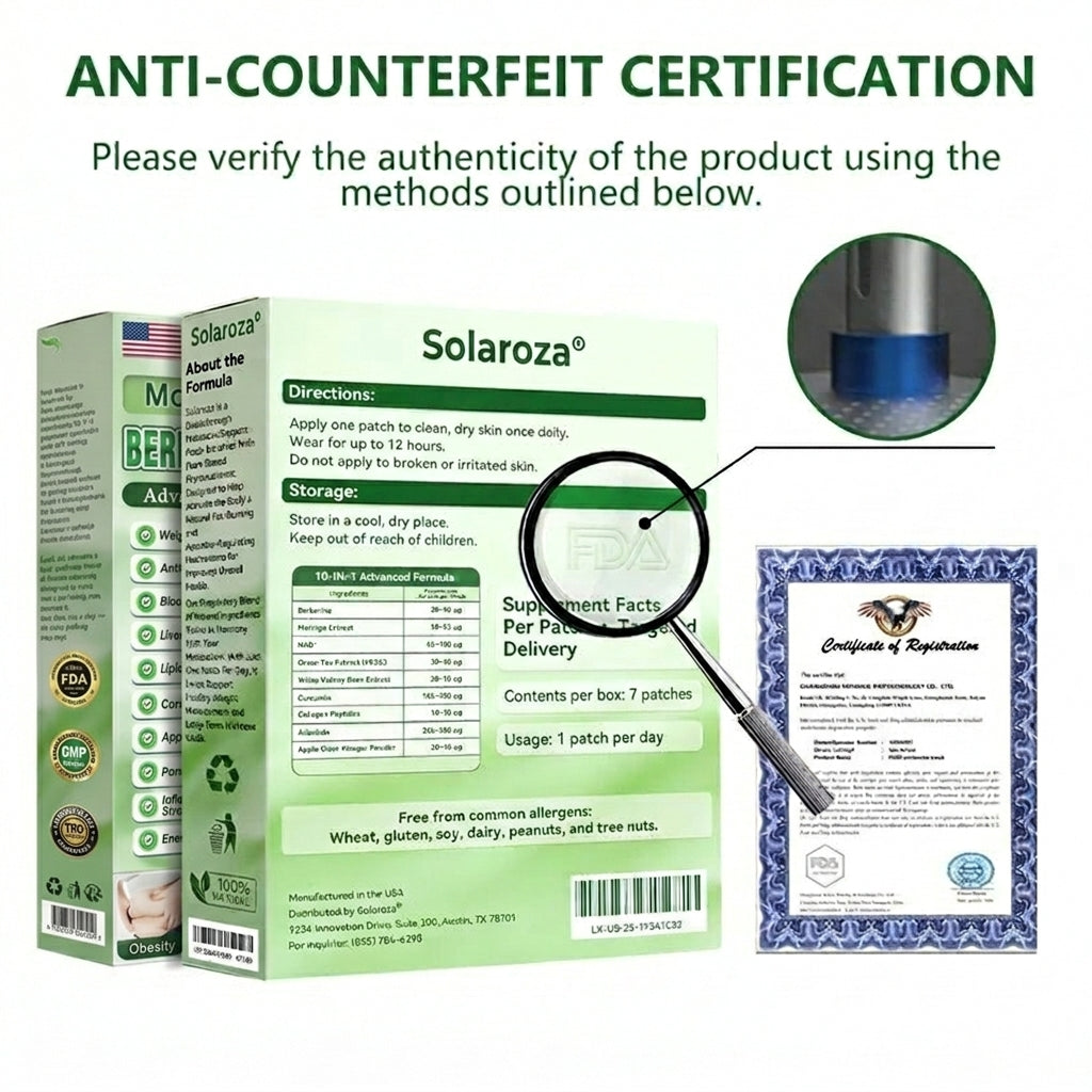 ⚡Official Store | 🍋 Solaroza® Moringa & Berberine 15-IN-1 Advanced Nano Microneedle Patch (Once Daily, visible changes in 7 days) ✅ Obesity, Diabetes, Sleep Apnea, And Joint Issues